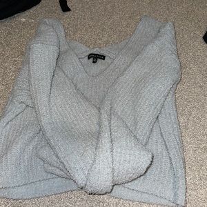 kendall and kylie blue cropped sweater size small